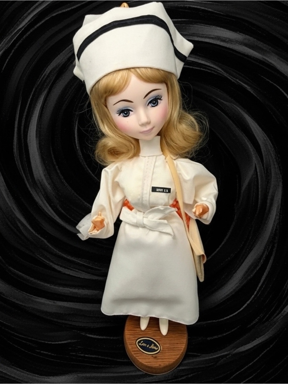 Vintage Bradley Dolls, Standing “Love A Nurse”, Kathy R.N., 13” Tall, Korea